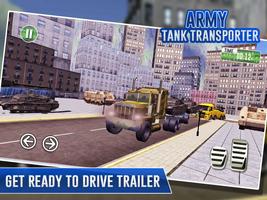 Army Cargo Trailer Transporter Affiche