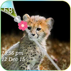 Cheetah Zipper Lock Screen icône
