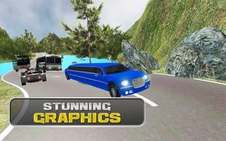 Off-Road Limo Hill Driving 3D captura de pantalla 2