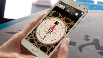 Qibla Compass Islamic Pro - Prayer Time Affiche