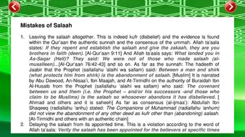 Forty Common Mistakes in Salat screenshot 2