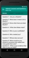 Islamic Lessons and Questions capture d'écran 3