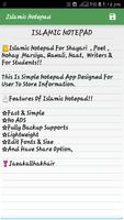 Islamic Notepad Plakat