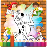 coloring book for scoobi