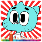 coloring gumball games 圖標