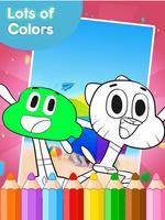 coloring gumball games screenshot 2
