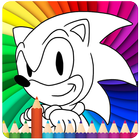 coloring sonic icono