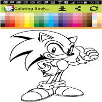 coloring sonic Poster