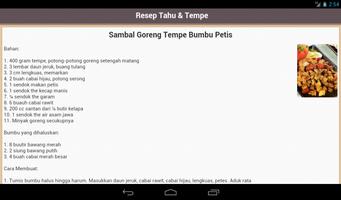 Resep Tahu & Tempe captura de pantalla 3