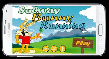 Subway Bunny Running Affiche