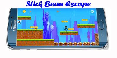 Mr Stick Bean escape syot layar 1