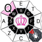 Pink Crown Keyboard ícone