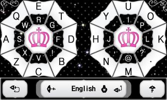 Pink Crown Keyboard ポスター