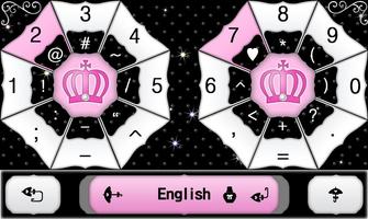 Pink Crown Keyboard imagem de tela 1