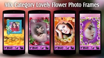 Lovely Flower Photo Frames Affiche