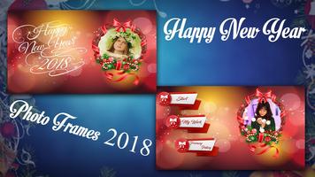Happy New Year Photo Frames 2018 الملصق