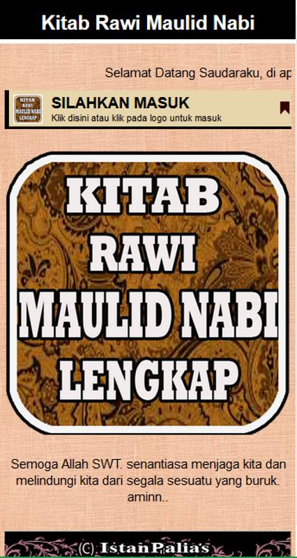 Kitab Rawi Maulid Nabi (New) APK Download - Gratis Buku 