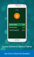 Guess The Chemical Elements Symbol Name Quiz Game captura de pantalla 2