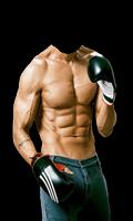 Six Pack Bodybuilder Photo Maker الملصق