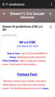 Dream 11 cricket tips capture d'écran 1