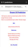 Dream 11 cricket tips ảnh chụp màn hình 2