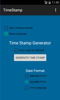 Time Stamp Generator Affiche