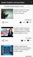 Spoken English Learning Videos capture d'écran 1