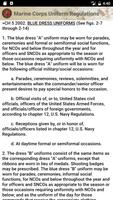 Marine Uniform Regulations ảnh chụp màn hình 2