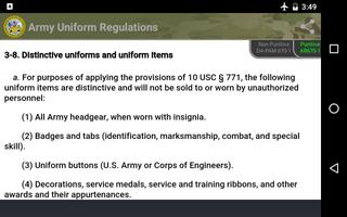 Army Uniform Regulations 스크린샷 3
