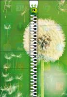 Flower Green Zip Lock Screen poster