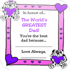 Fathers Day Heart icon