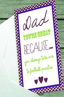 Fathers Day Heart poster