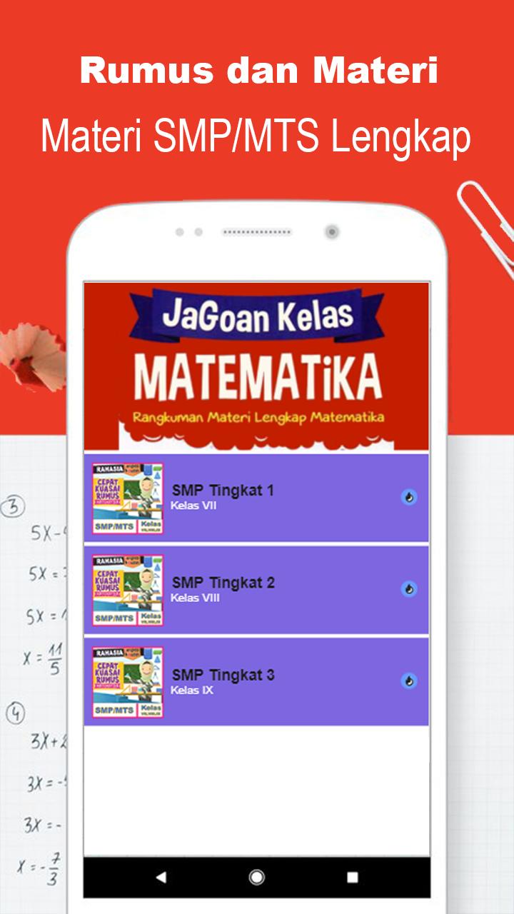 Kumpulan Rumus Matematika Kelas 7 8 9 Smp