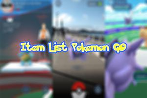 Item List Pokemon GO capture d'écran 1