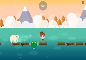 Jumper Frozen Blocky Games capture d'écran 2