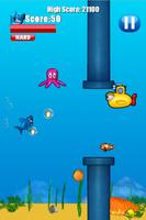 Jumpy Shark - 8bit Free Game poster