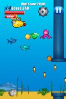 Jumpy Shark - 8bit Free Game screenshot 1