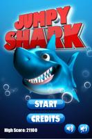 Jumpy Shark - 8bit Free Game screenshot 2