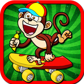 Monkey Skater Run icon