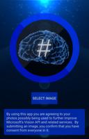 AI Image Caption and Hashtags Affiche