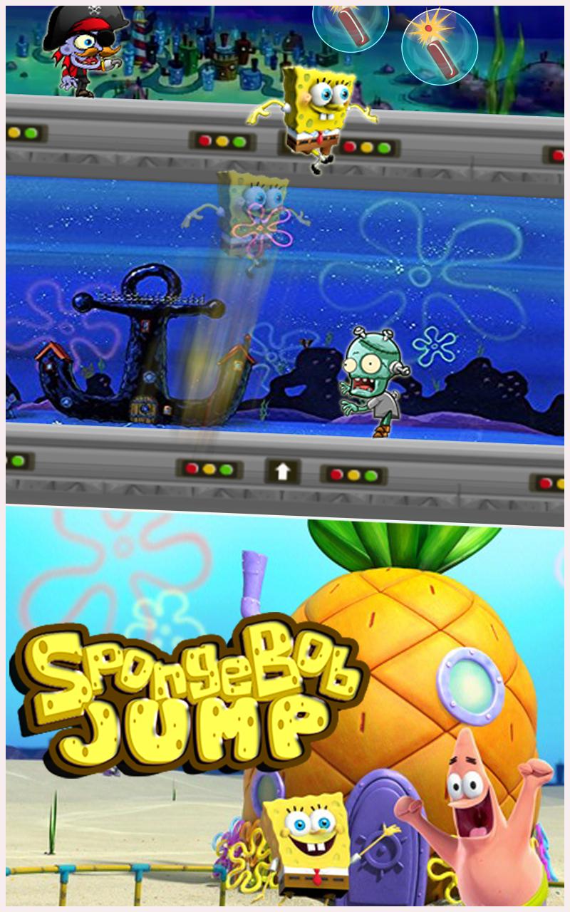 Jump in Bob. Escape sponge