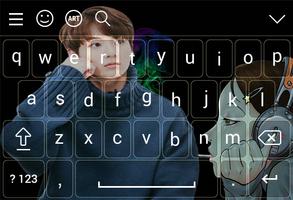 Keyboard for Jungkook bts Affiche
