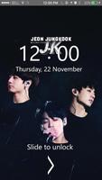 Jungkook BTS Kpop Lock Screen स्क्रीनशॉट 1