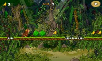 Jungle Monkey Run Adventure capture d'écran 2