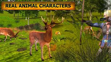 射箭 鹿 狩獵 遊戲： 弓 獵人 野生 野生動物園 截圖 1