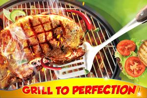 Backyard Barbecue Cooking plakat