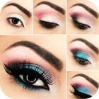 Eyeshadow step by step icon