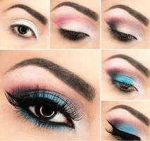 Eyeshadow step by step poster