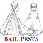 Desain Baju Pesta Modern आइकन