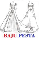 Desain Baju Pesta Modern plakat